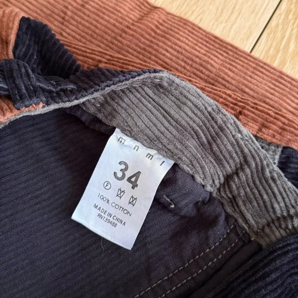 Mnml Corduroy Pants Size 34 100%  Cotton - Picture 3 of 3